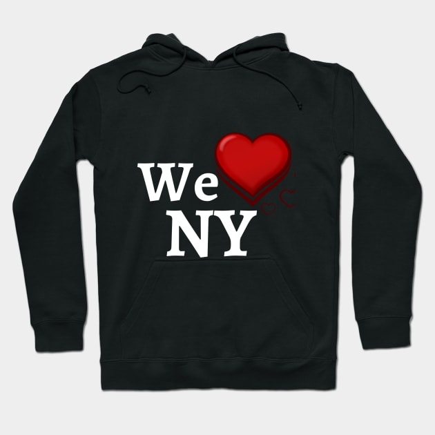 We Love NY Hoodie by Casual Wear Co.